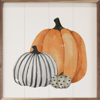 Pattern Pumpkins Trio